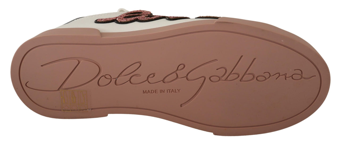 Weiß Love Patch Portofino Turnschuhe Schuhe