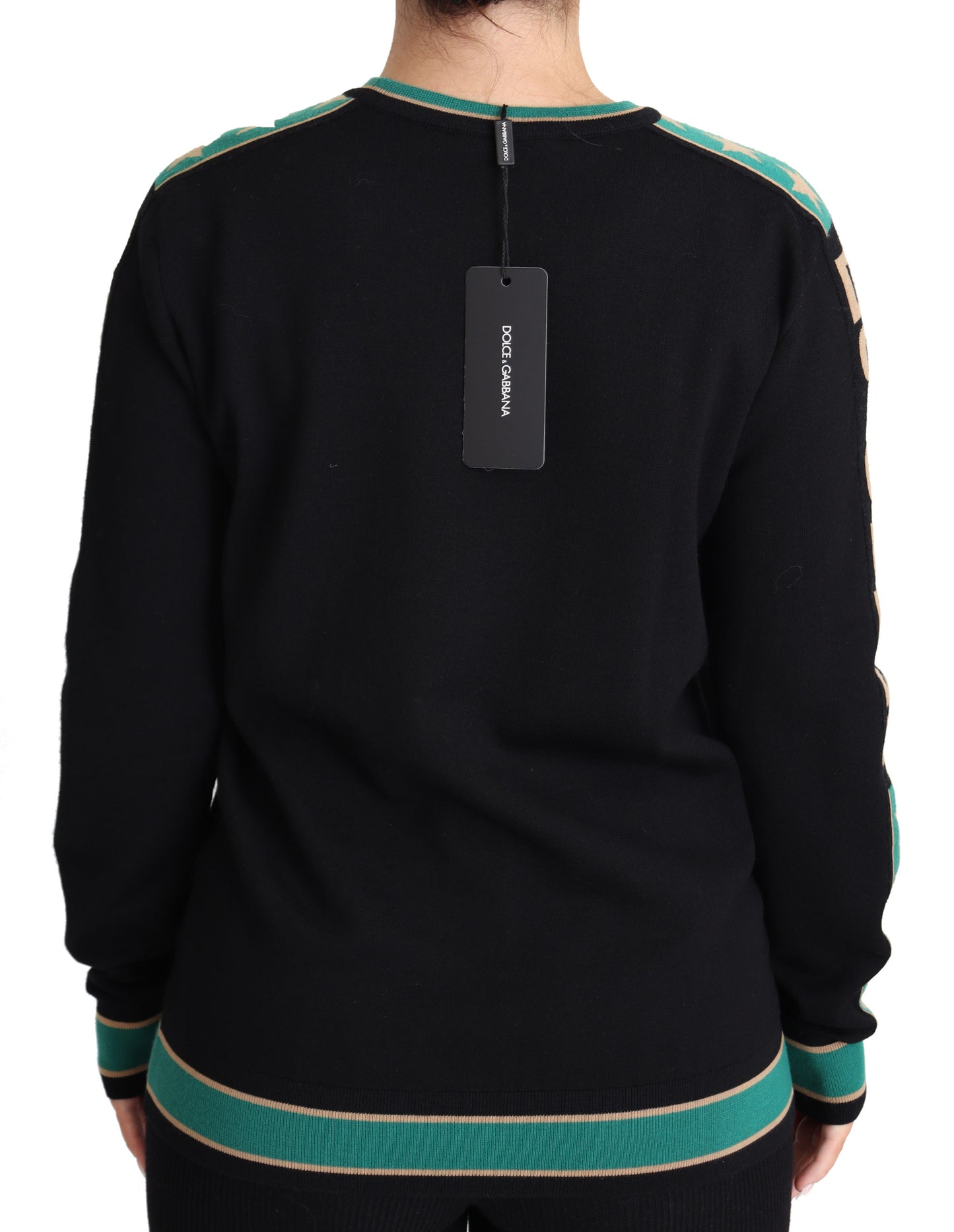 Schwarzer DG Queen Wollstrick Damen Pullover