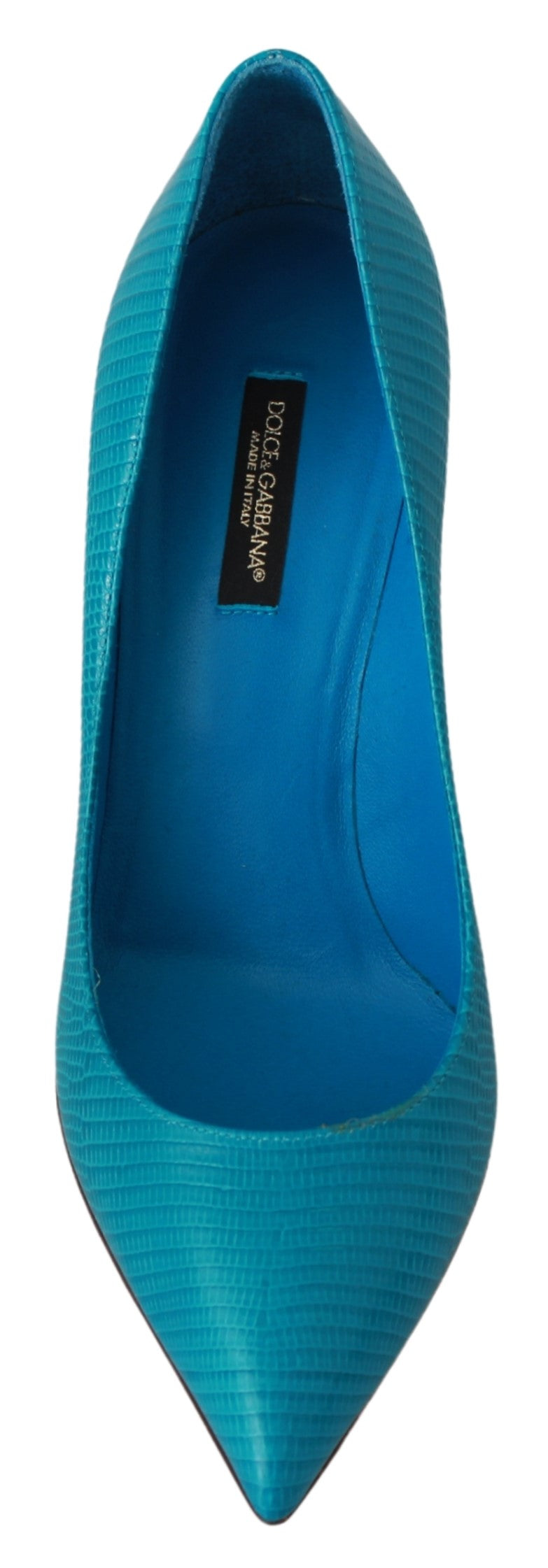 Blaue Leder Klassische Absätze Pumps Schuhe