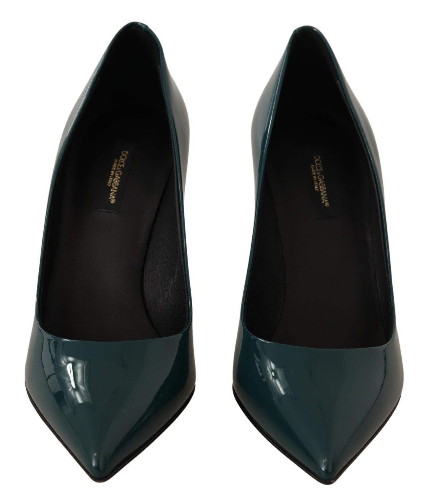 Blau Lackleder Heels Pumps Schuhe