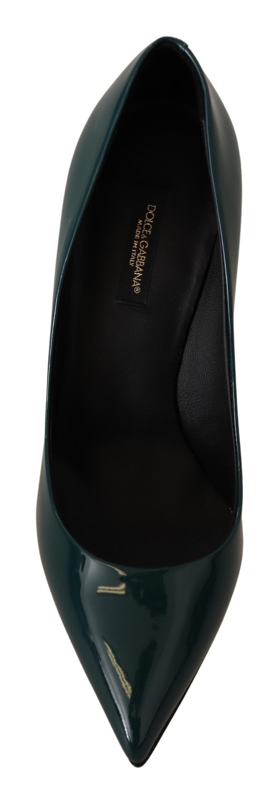 Blau Lackleder Heels Pumps Schuhe