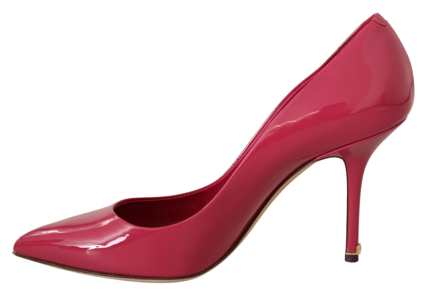 Dunkelrosa Lackleder Heels Pumps Schuhe