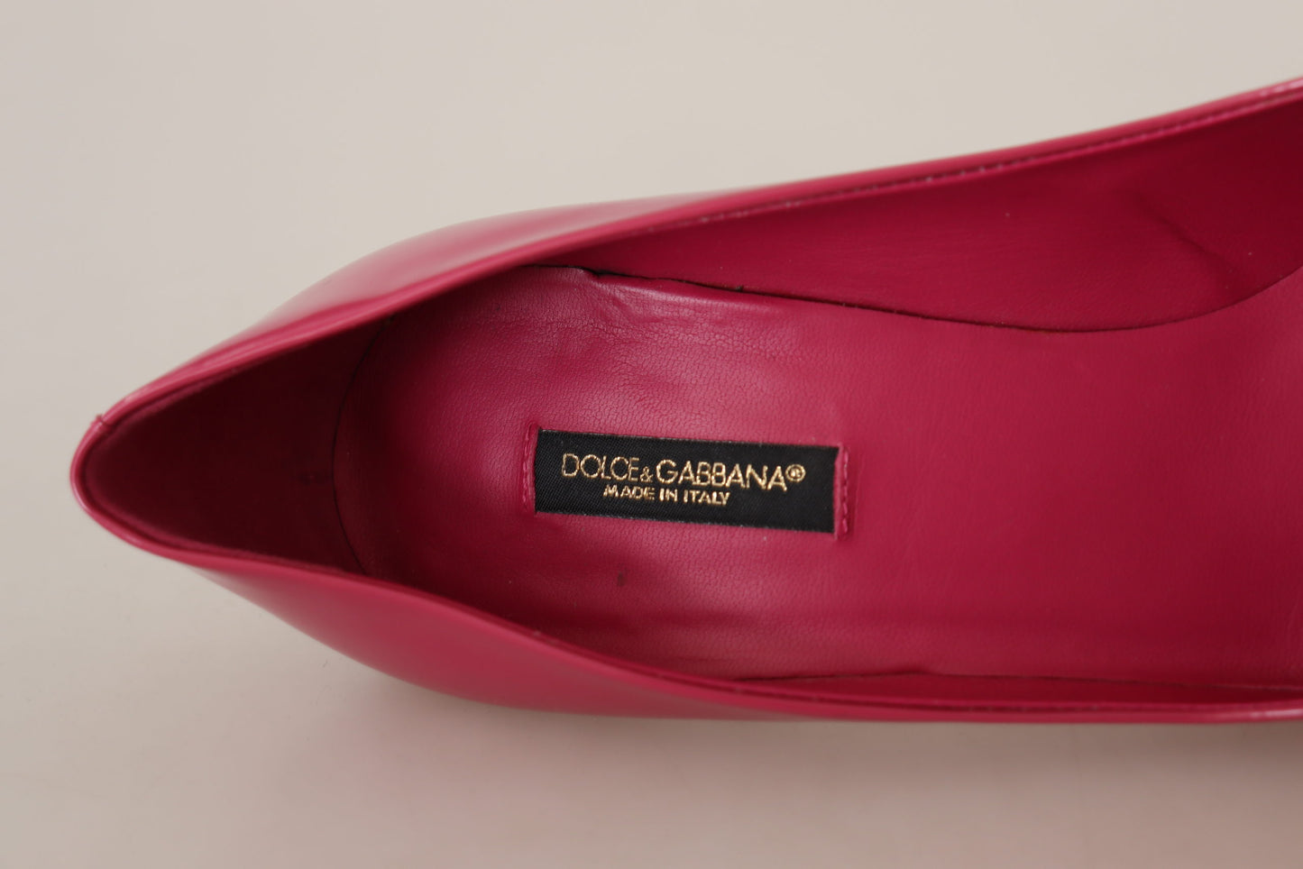 Dunkelrosa Lackleder Heels Pumps Schuhe