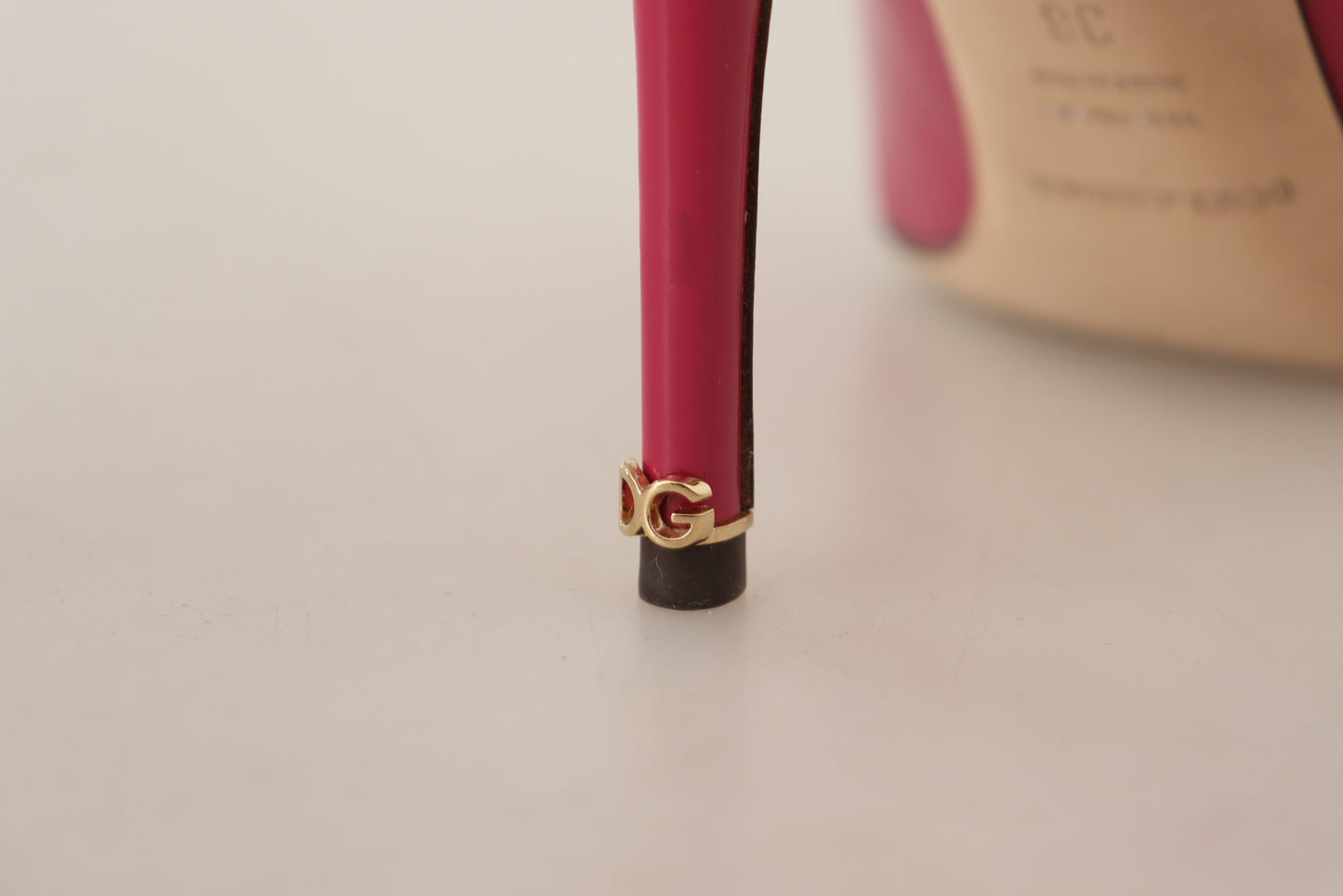 Dunkelrosa Lackleder Heels Pumps Schuhe