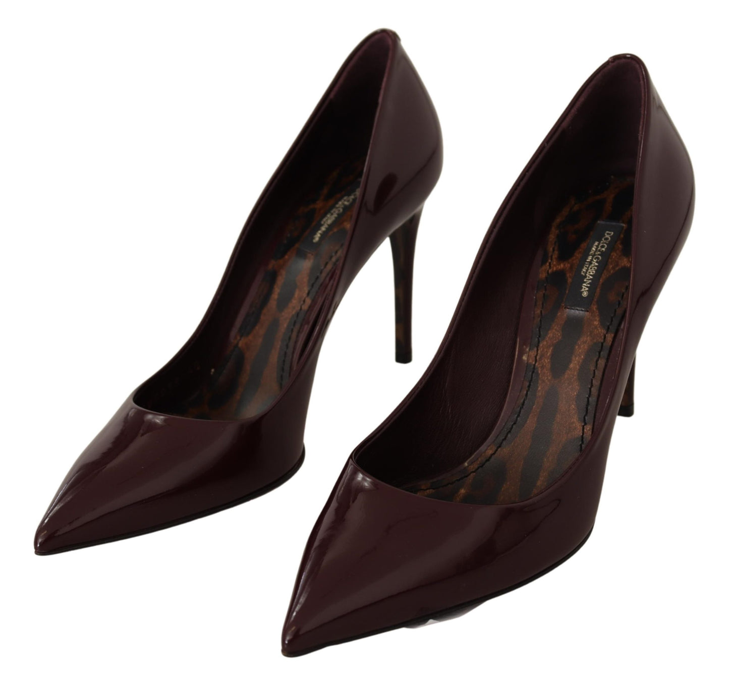 Braun Lackleder Heels Pumps Heels Schuhe