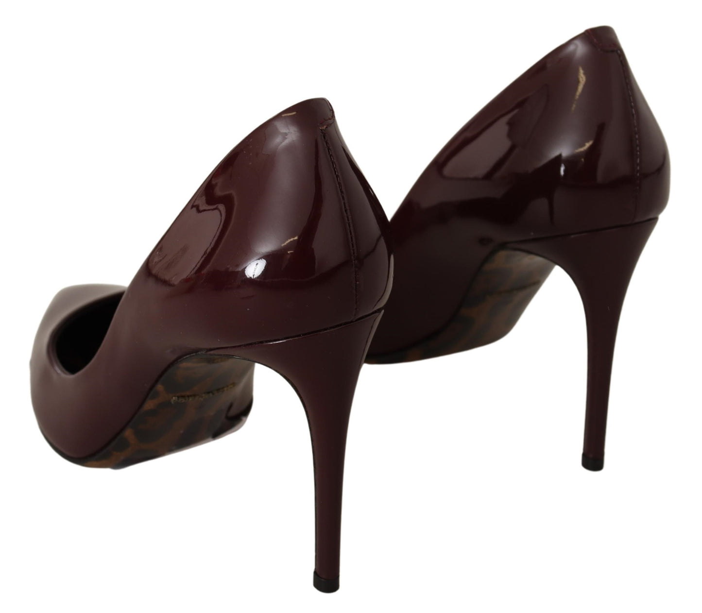 Braun Lackleder Heels Pumps Heels Schuhe