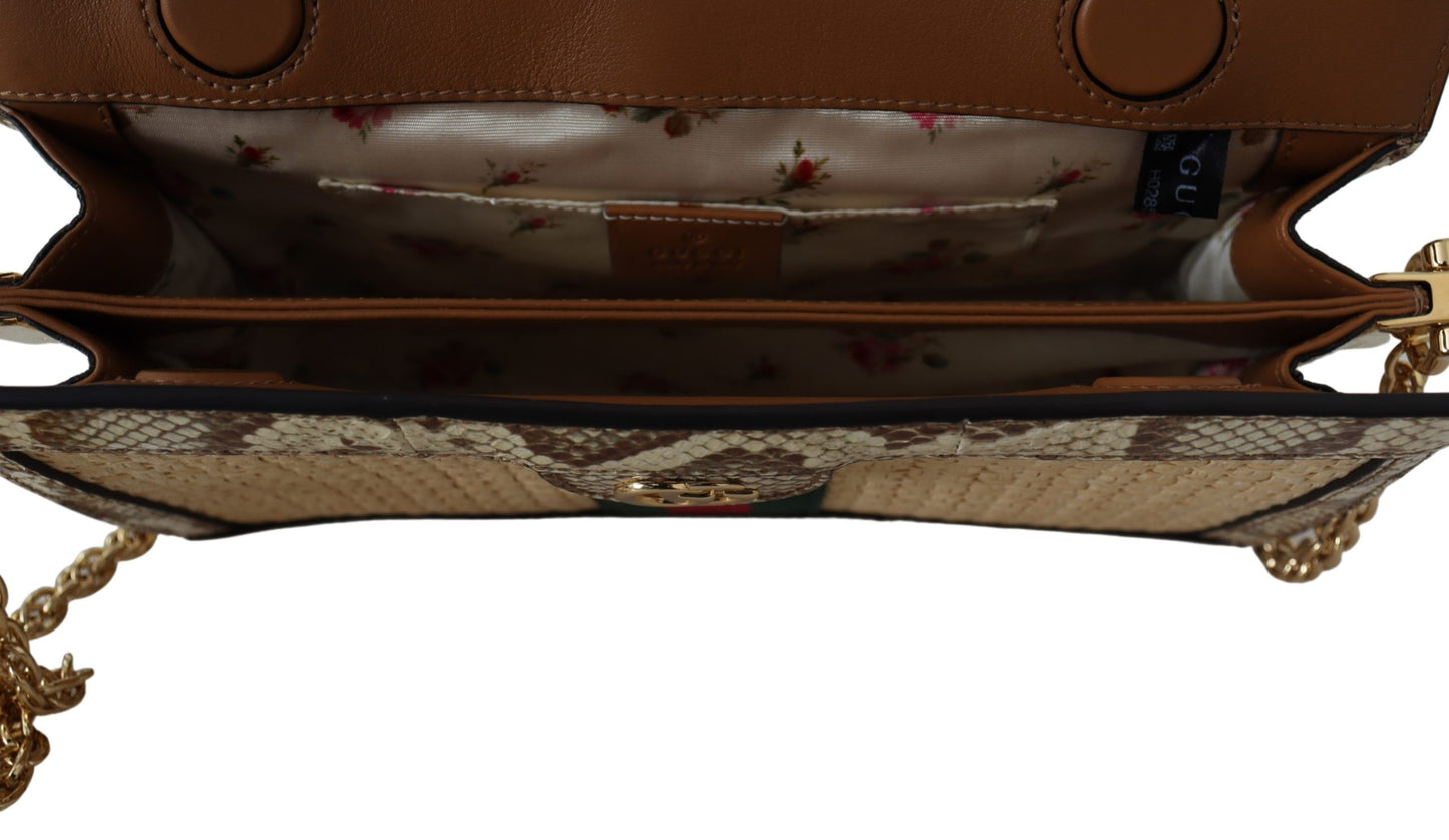 Beige Orphidia Kette Umhängetasche