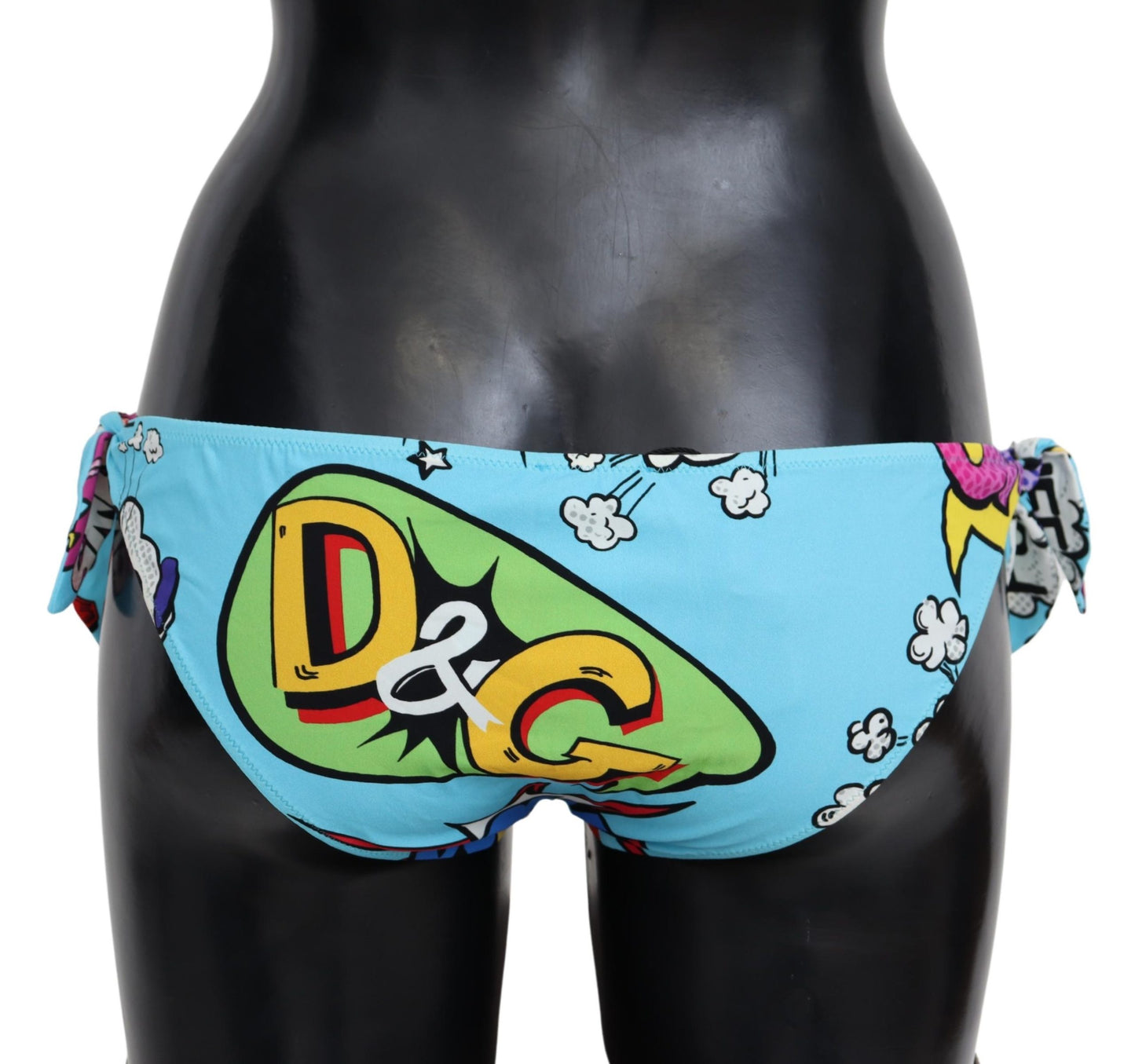 Blau Cartoon Print Badeanzug Beachwear Bikini Bottom