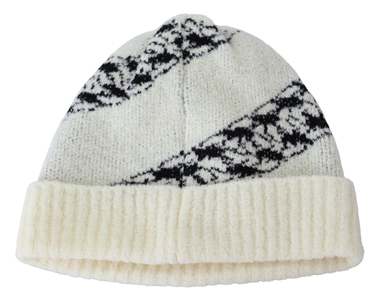 Weiße Wolle Unisex Winter Warm Beanie Hut