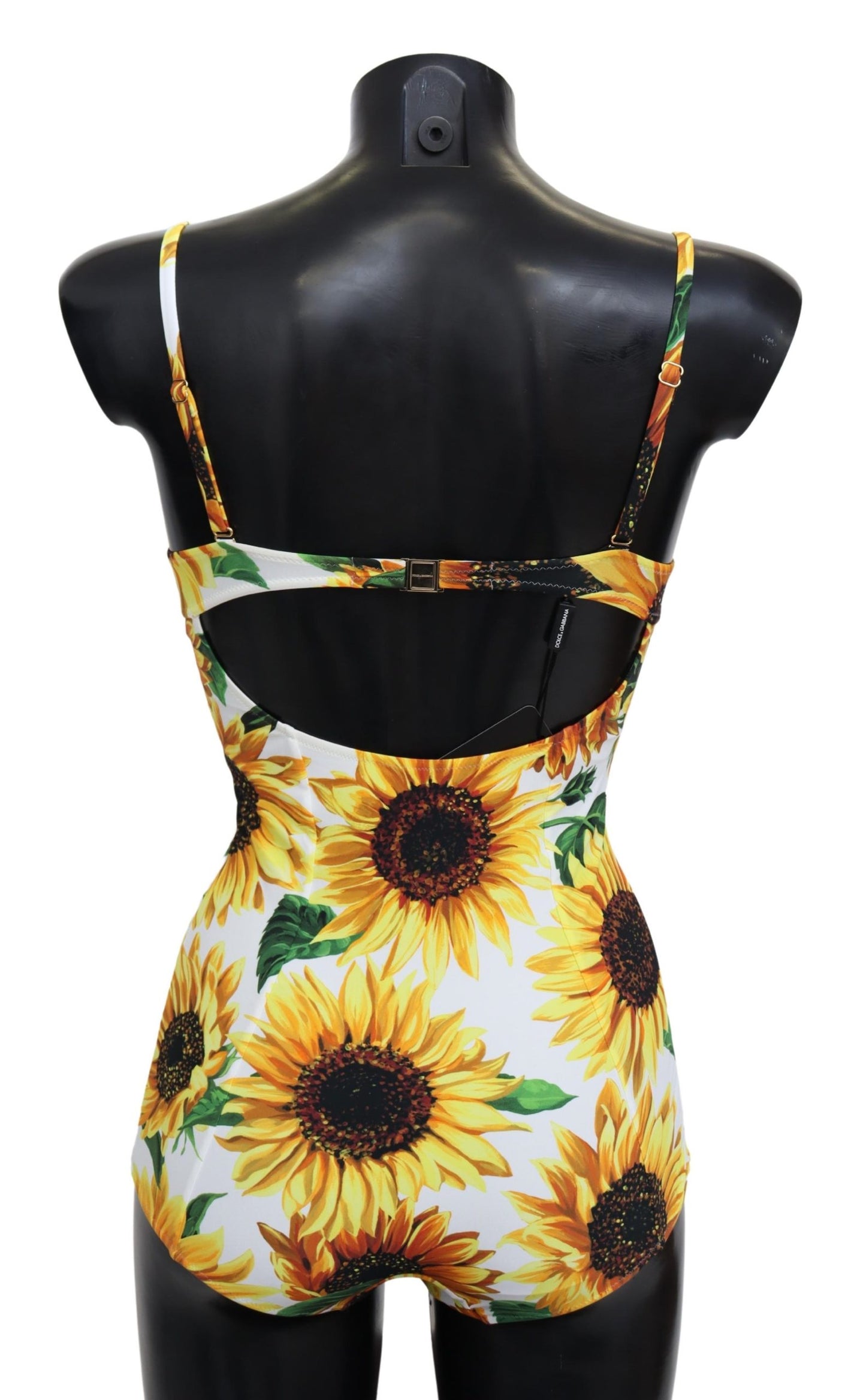 Weiße Sonnenblume Ein Stück Bademode Badeanzug Bikini