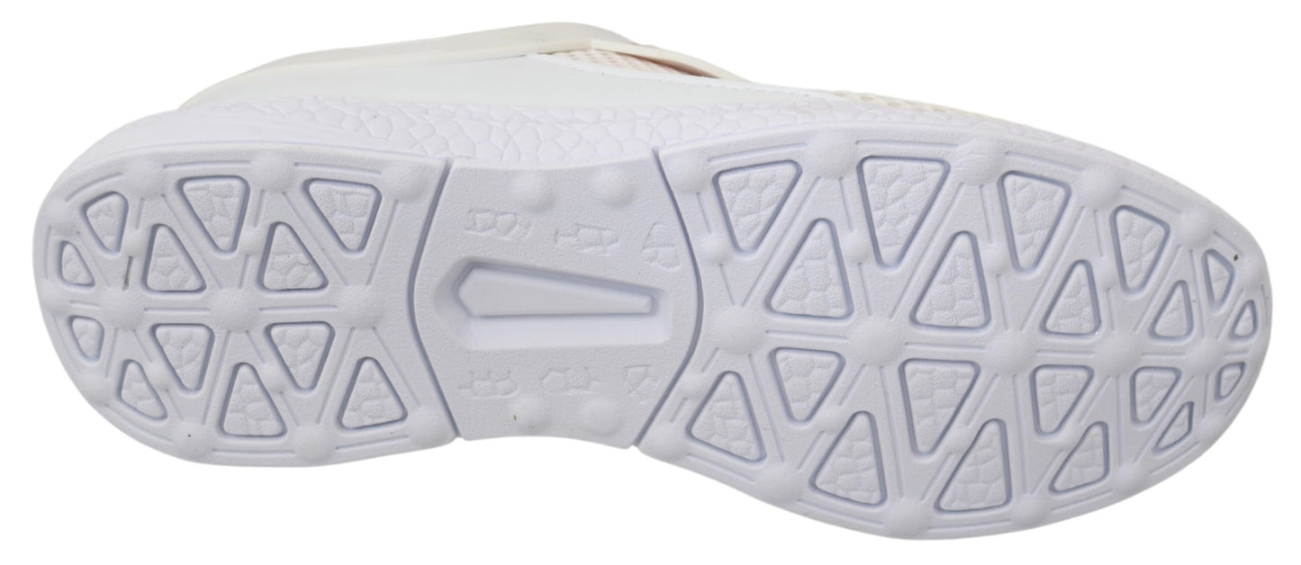 Weiß Rosa Polyester Becky Turnschuhe Schuhe