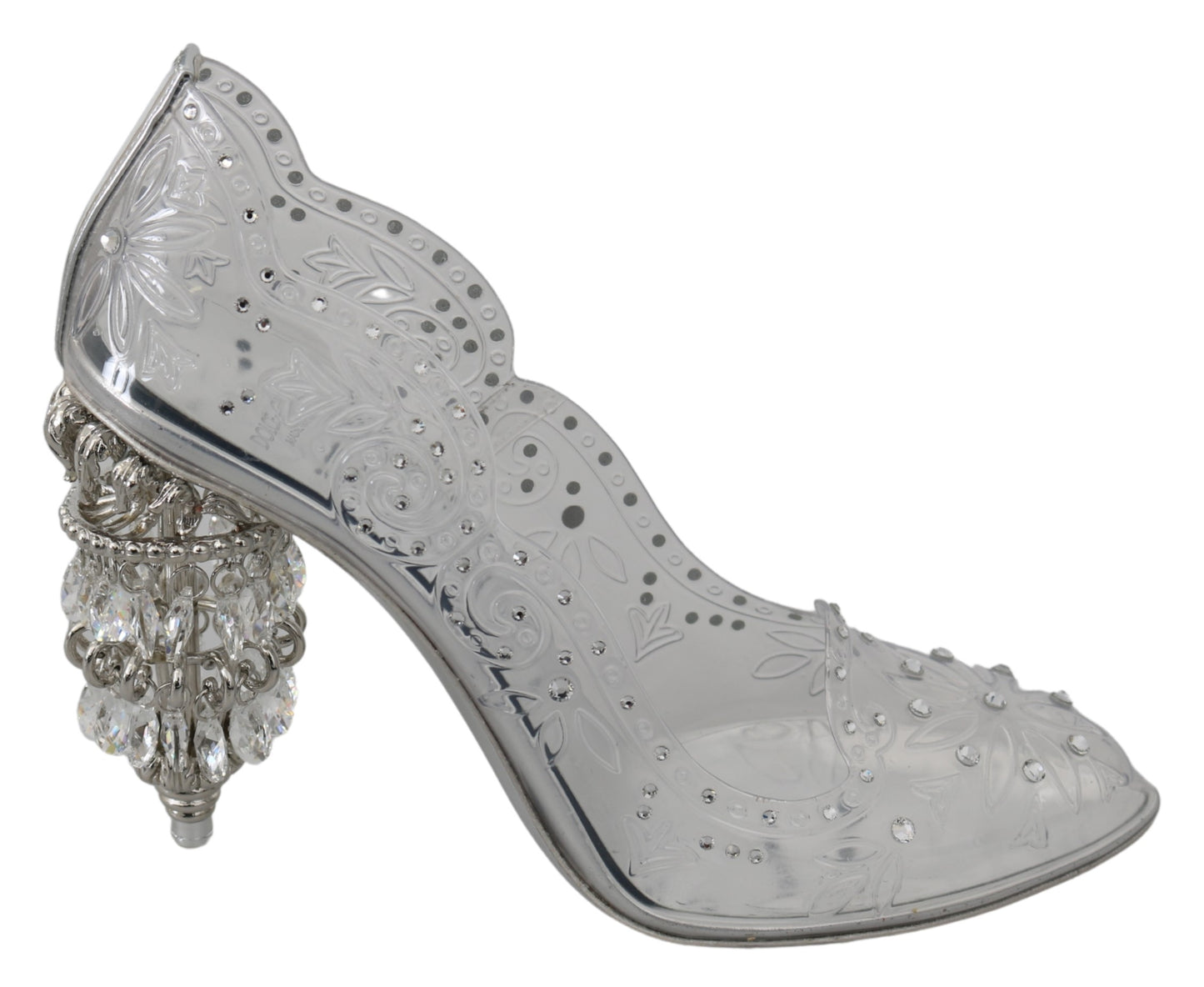 Transparente Kristall-Absätze CINDERELLA Schuhe