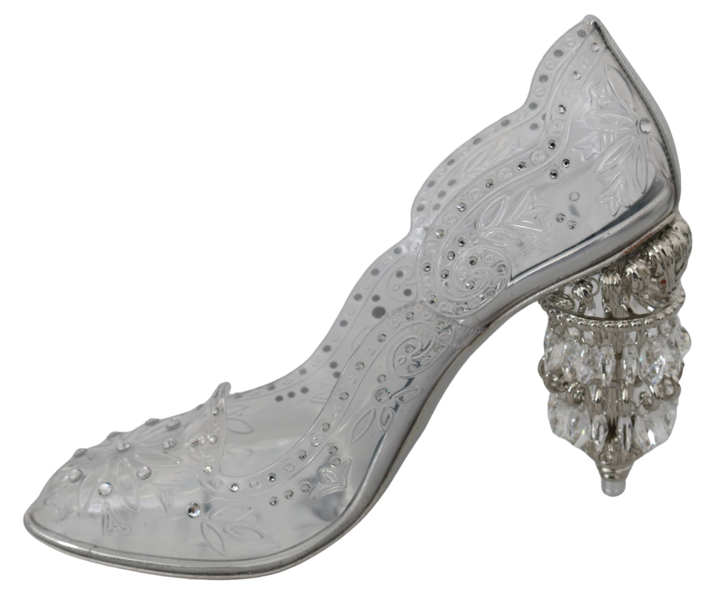 Transparente Kristall-Absätze CINDERELLA Schuhe