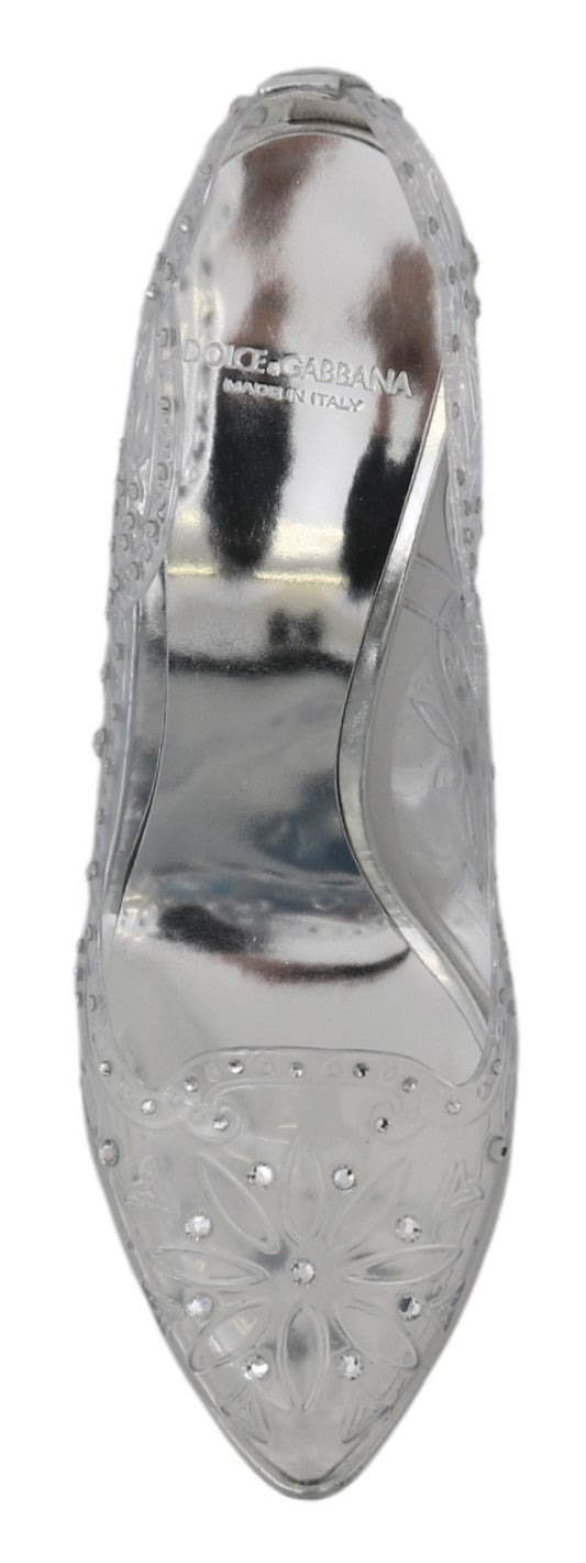 Transparente Kristall-Absätze CINDERELLA Schuhe