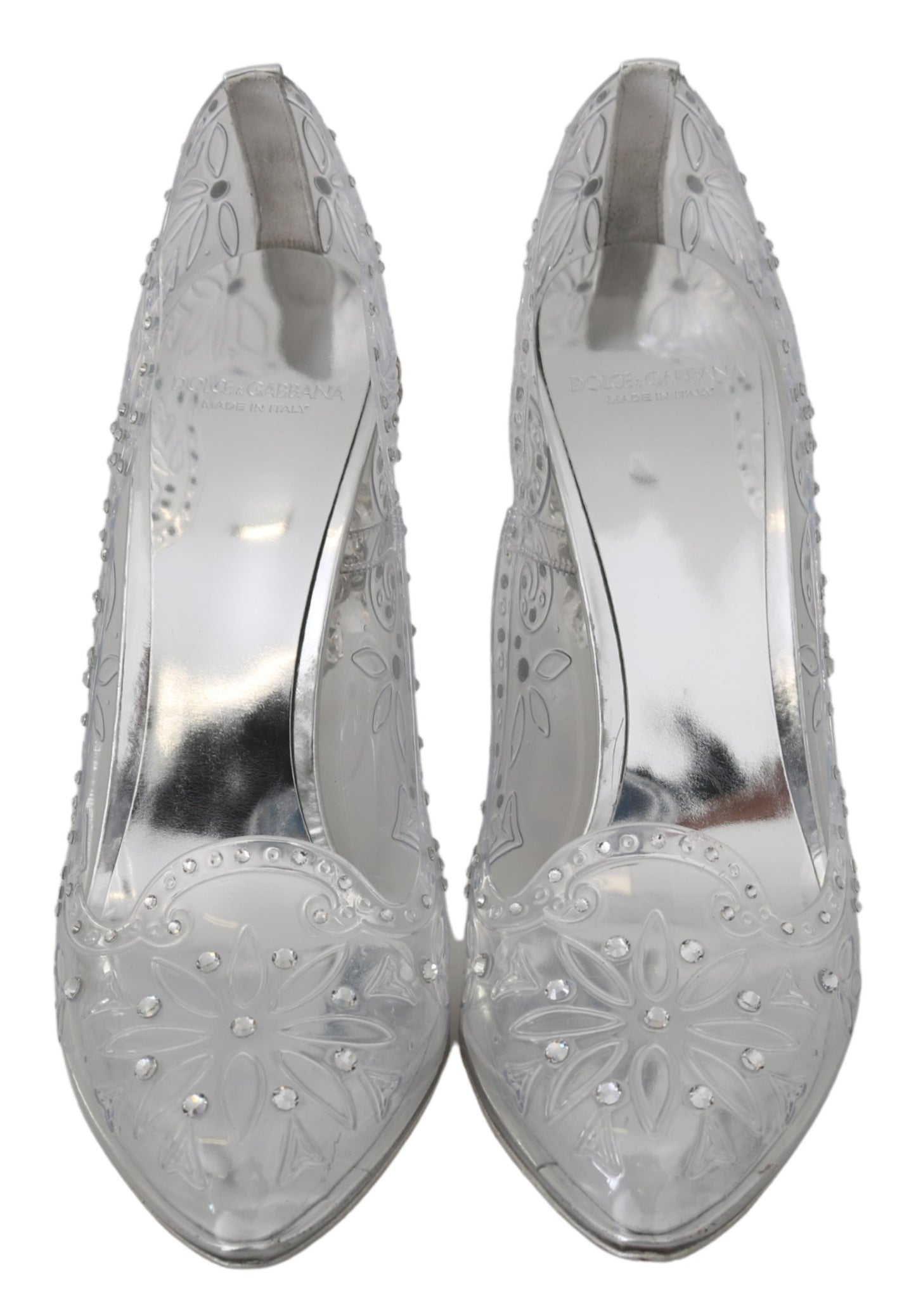 Transparente Kristall-Absätze CINDERELLA Schuhe