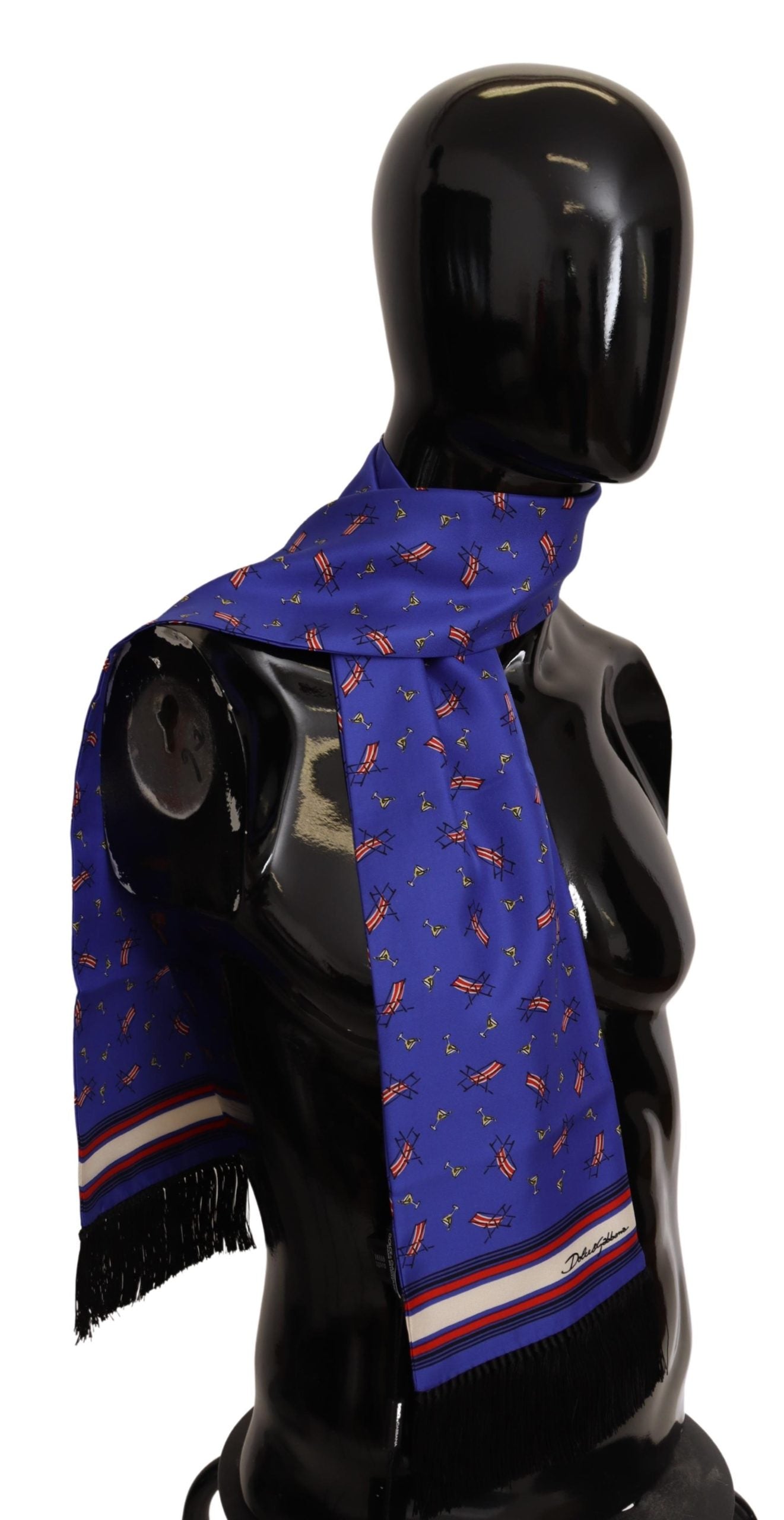 Violett Cocktail Chair Print Seidenschal