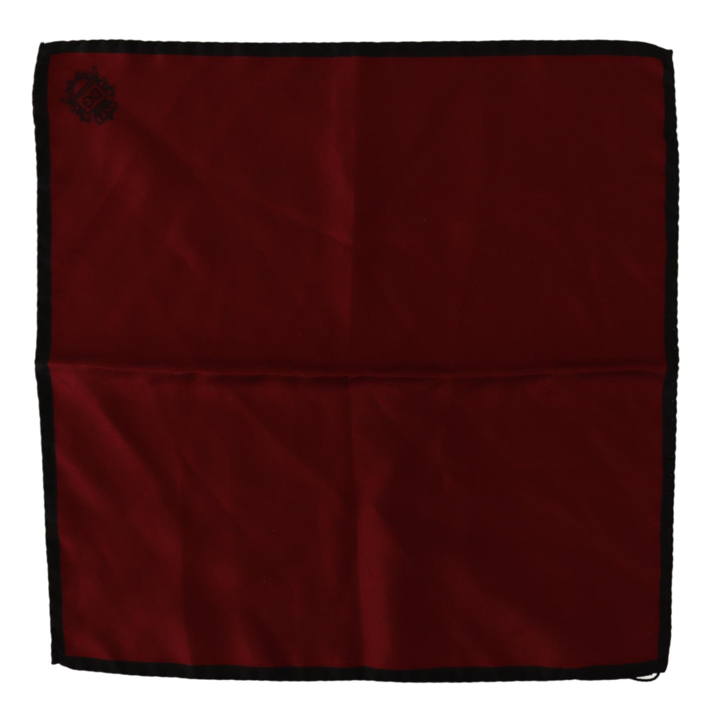 Schwarzes Rotes Quadratisches Seidentaschentuch