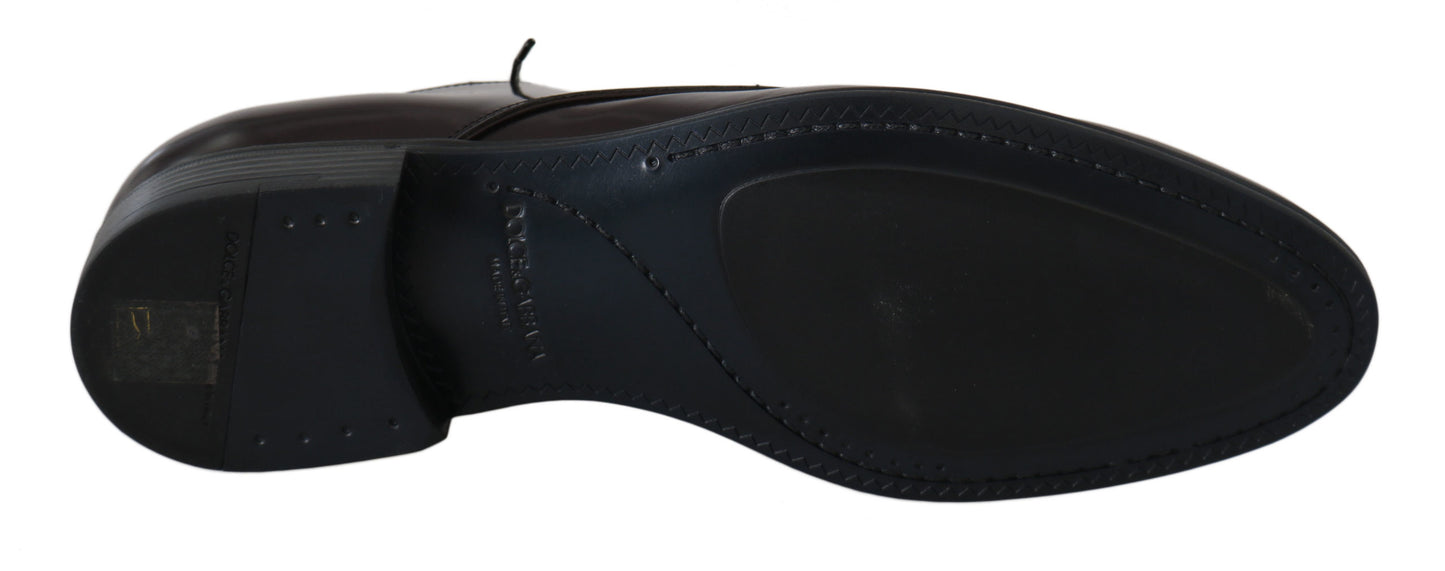 Braunes Leder Kleid Derby Formale Herrenschuhe