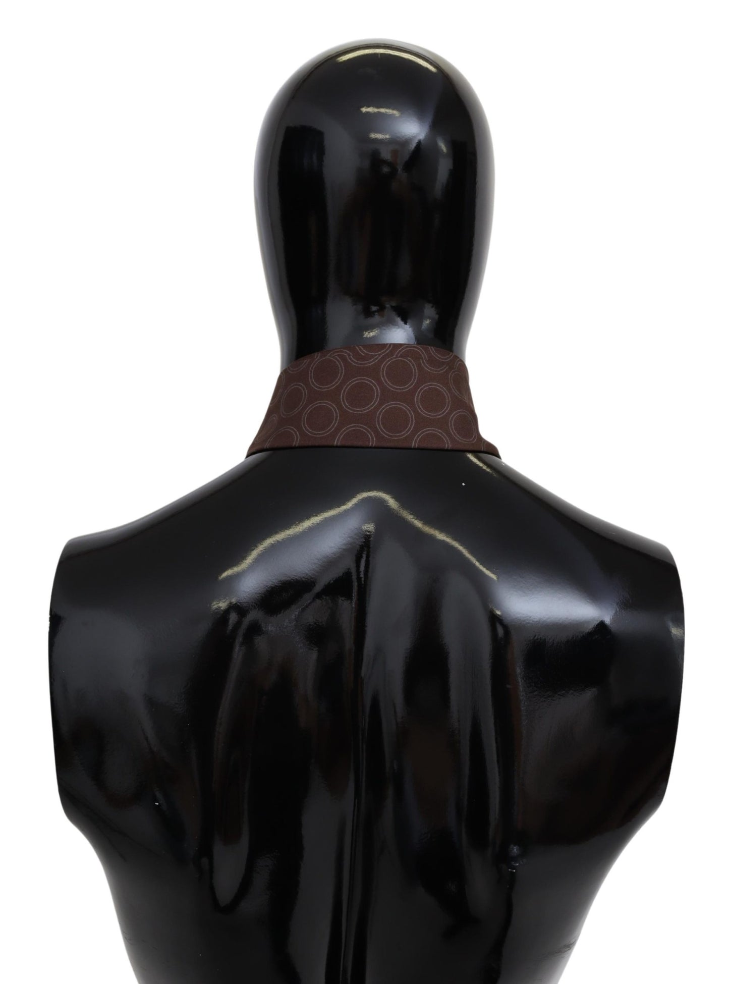 Brauner Kreise Hals wickeln Fransen Seidenschal