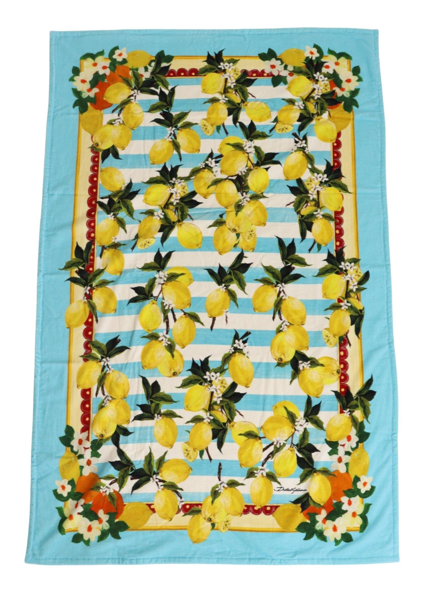 Blau Gelb Zitronen Handtuchbezug Erwachsene Strandtuch