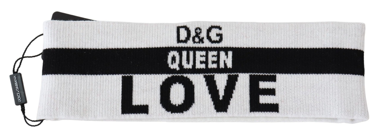 Weiß #DGmillennials Royal Wool Knit Headband