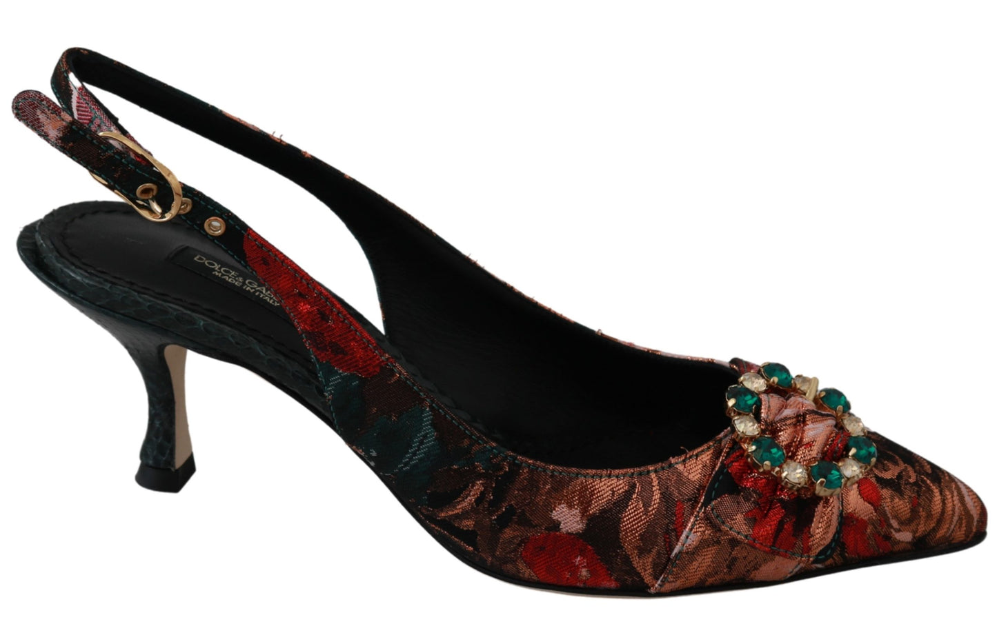 Slingbacks Multicolor Crystal Heels Schuhe