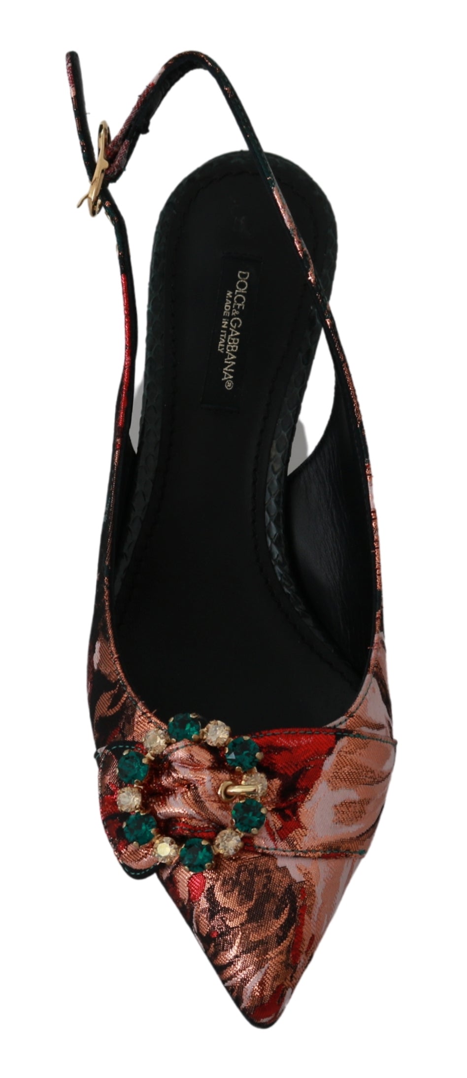 Slingbacks Multicolor Crystal Heels Schuhe