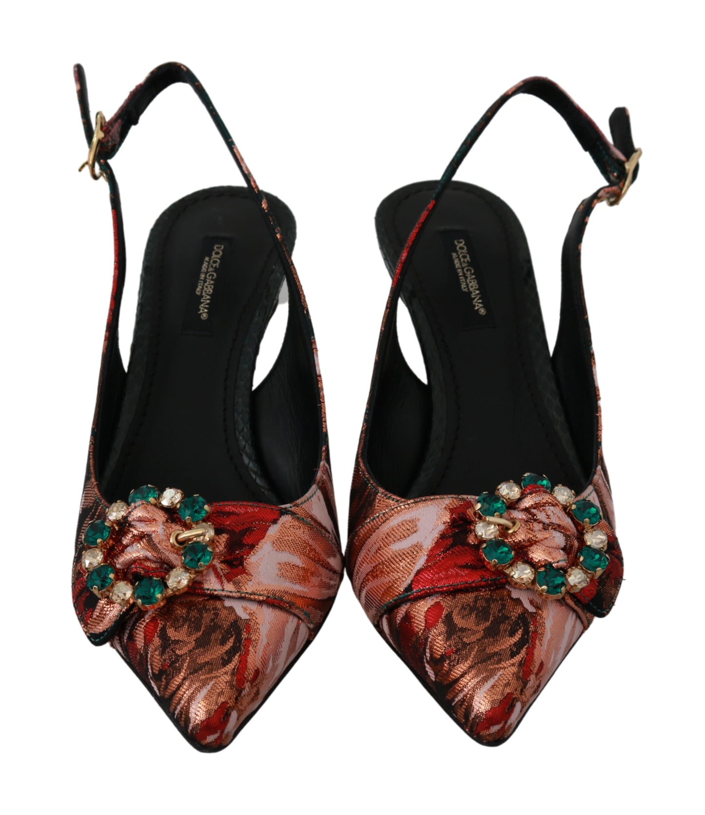 Slingbacks Multicolor Crystal Heels Schuhe