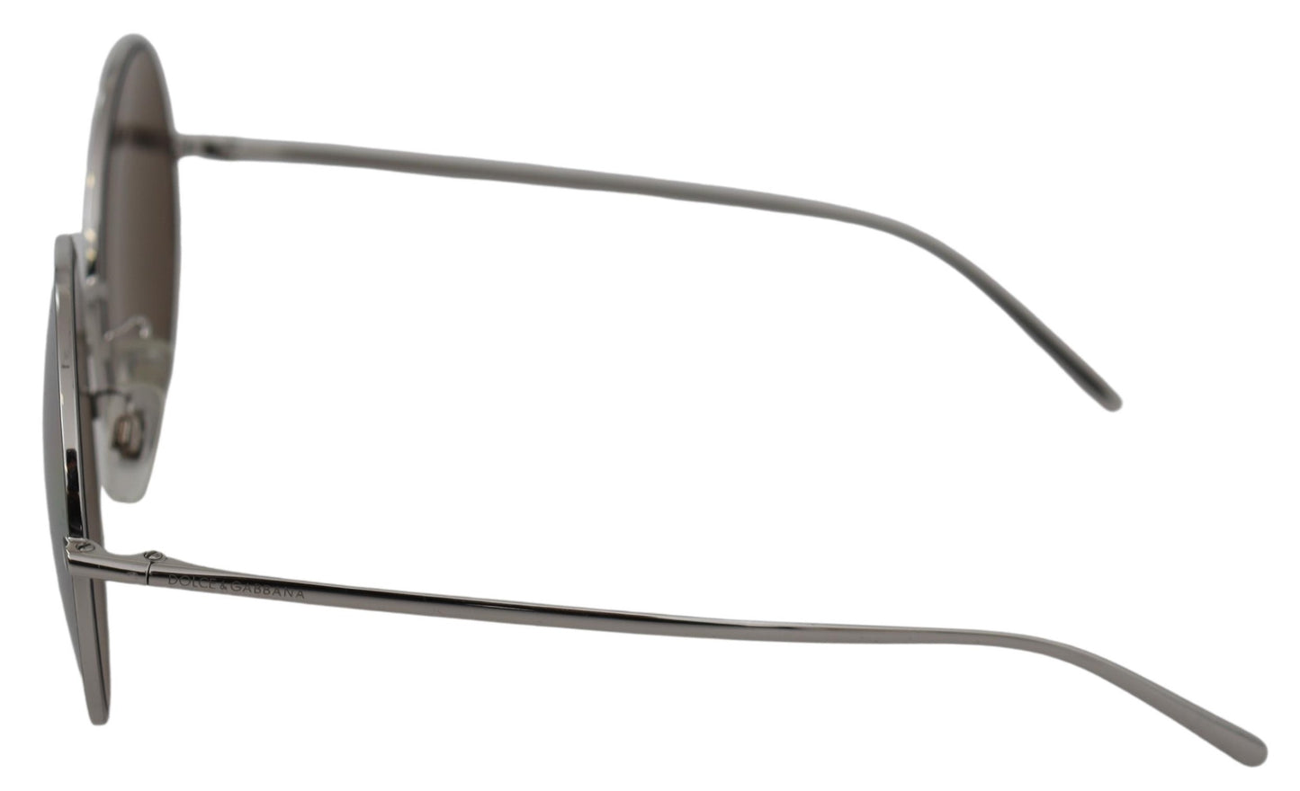 Versilberte runde graue Sonnenbrillen für Frauen