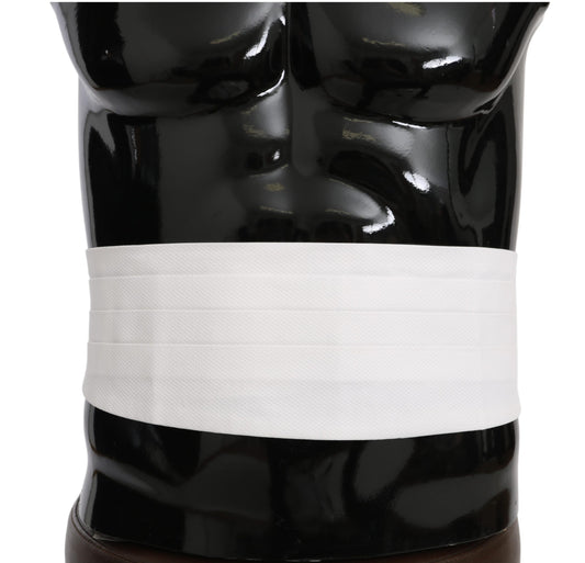 Weißer Männer Taillengürtel Baumwolle Kummerbund