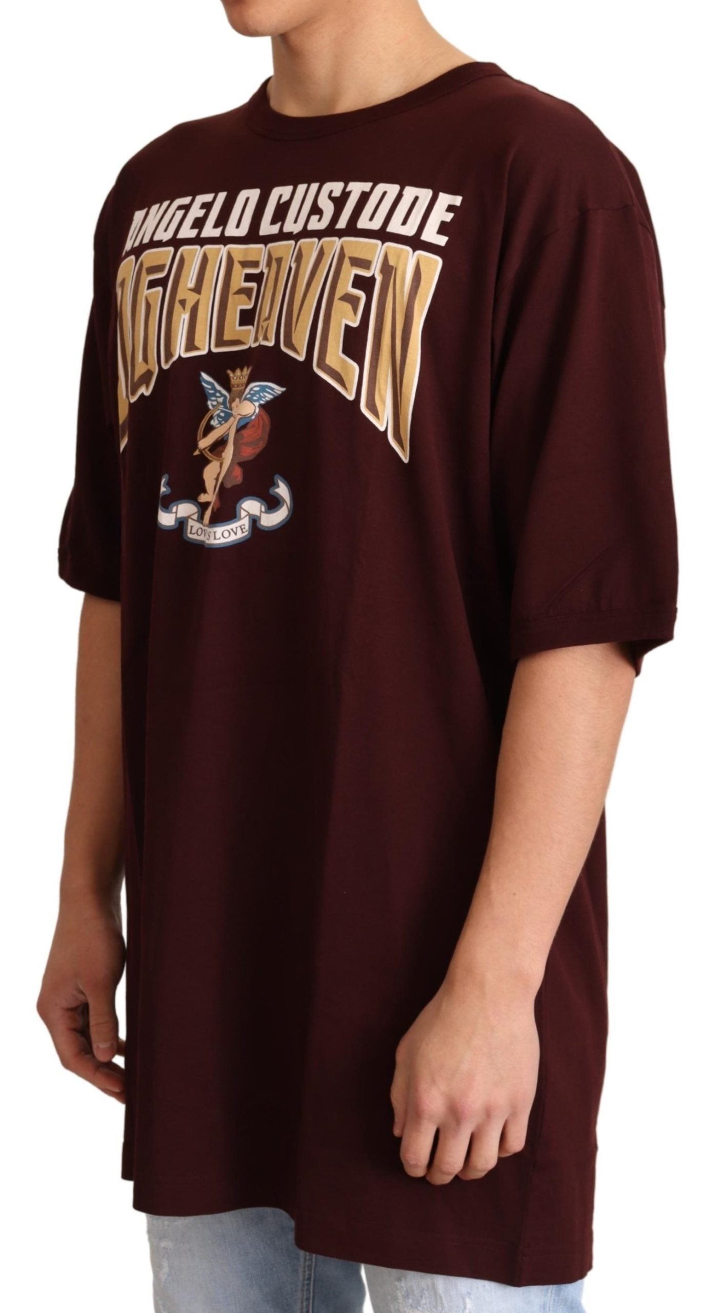 Bordeaux DG Heaven T-Shirt mit Rundhalsausschnitt