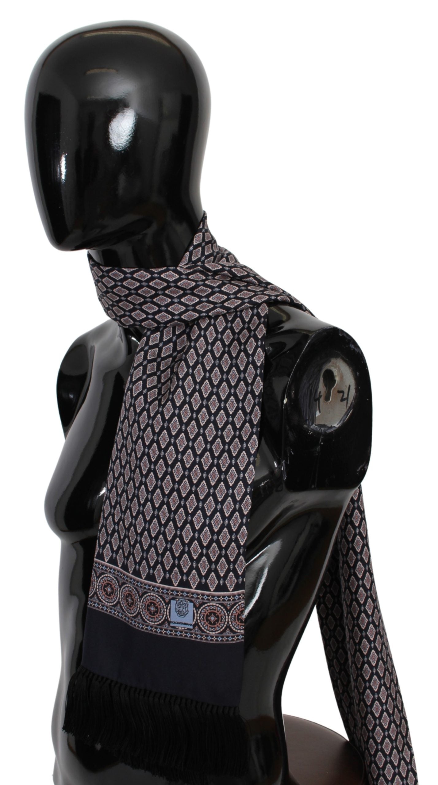 Seide Multicolor Fransen Hals Wrap Schal Schal