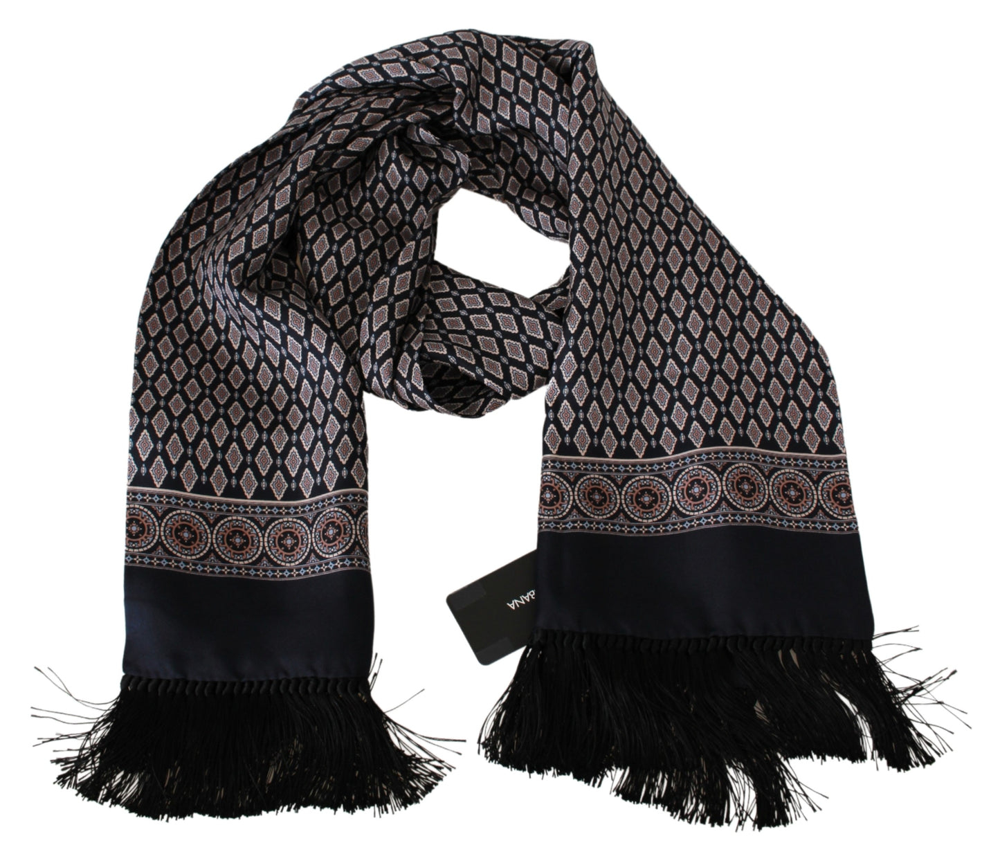 Seide Multicolor Fransen Hals Wrap Schal Schal