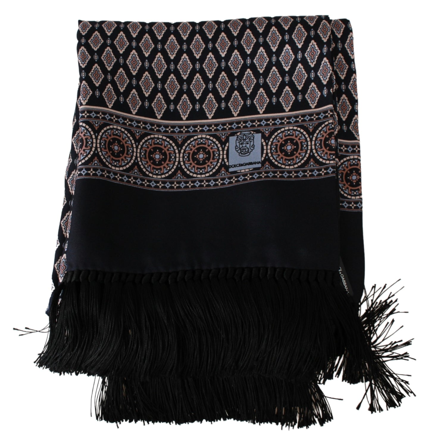 Seide Multicolor Fransen Hals Wrap Schal Schal