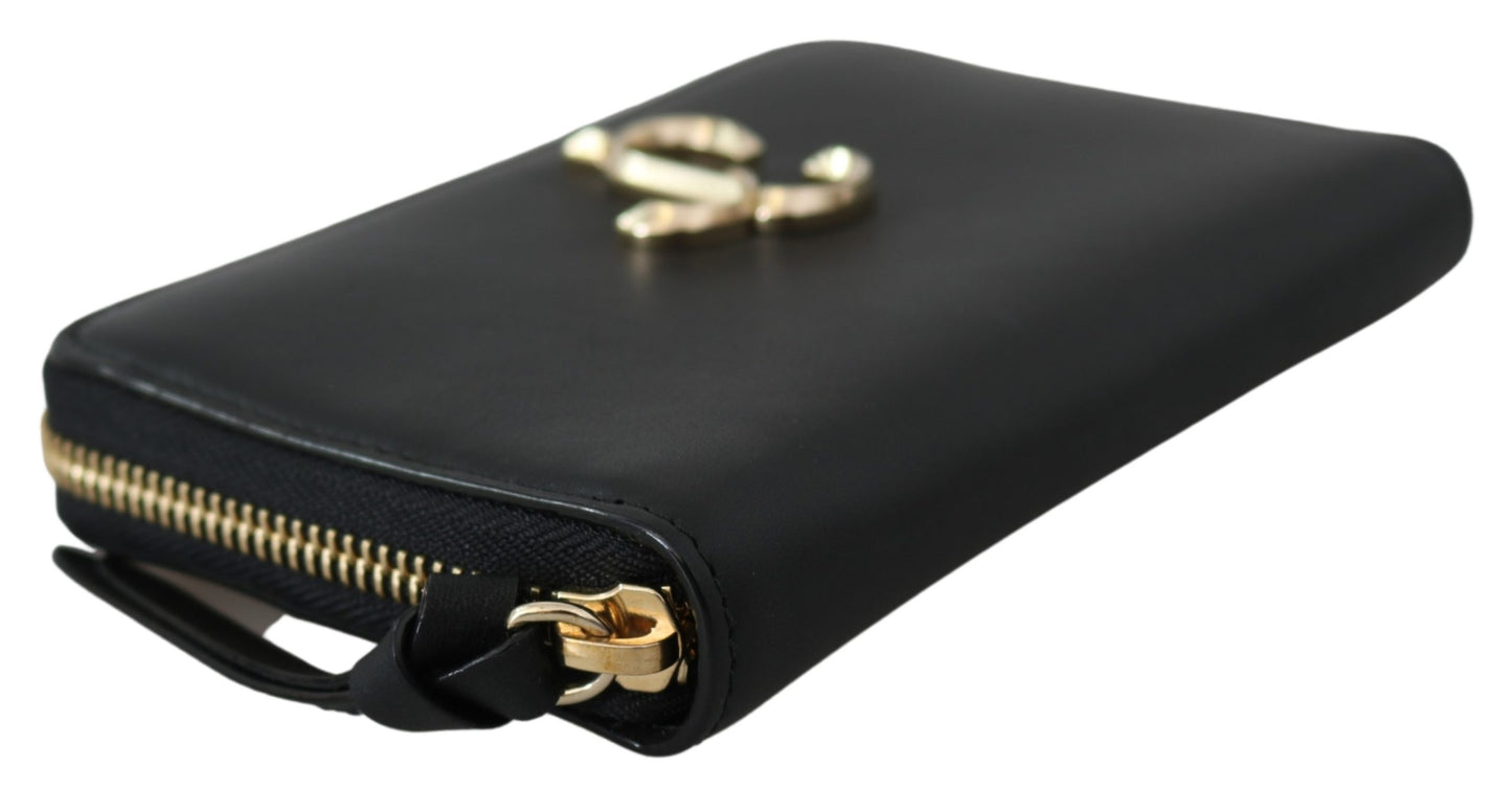 Christie Schwarzes Leder Portemonnaie