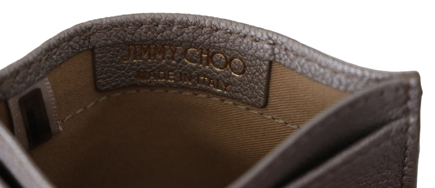 Umika Helles Khaki/Gold Leder Kartenetui