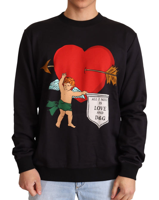 Black Heart Amore Pullover aus Baumwolle