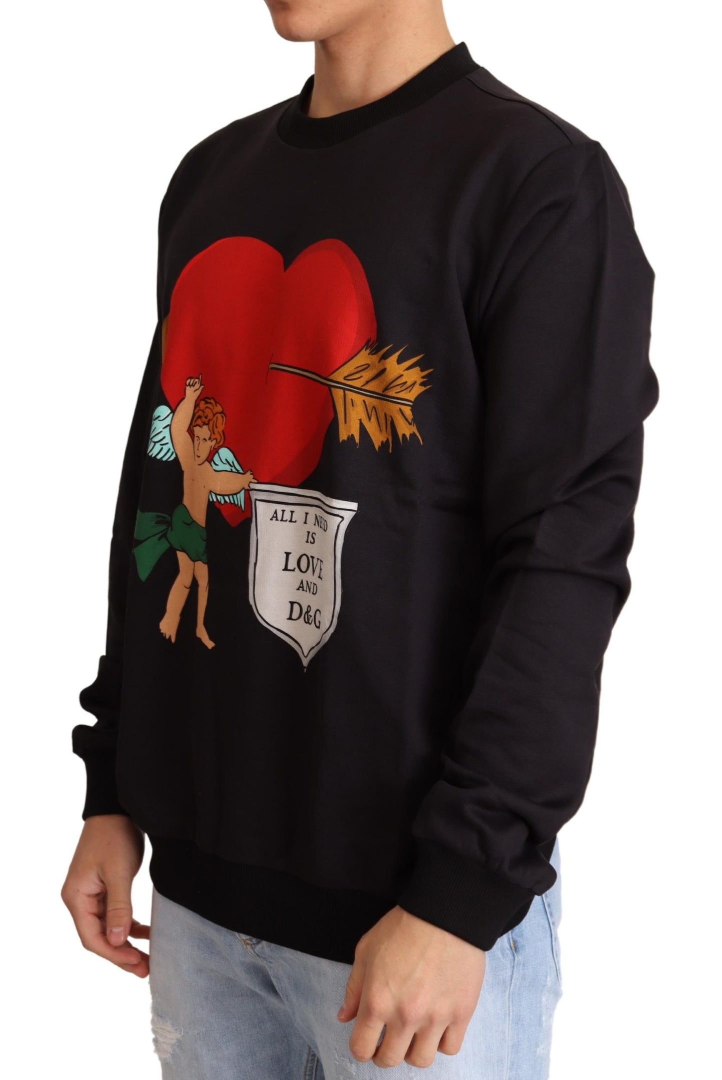 Black Heart Amore Pullover aus Baumwolle