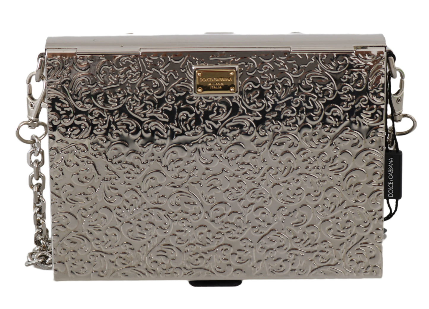 Silberne Metall-Kristall-Kupplung Geldbörse Cross Body BOX Tasche