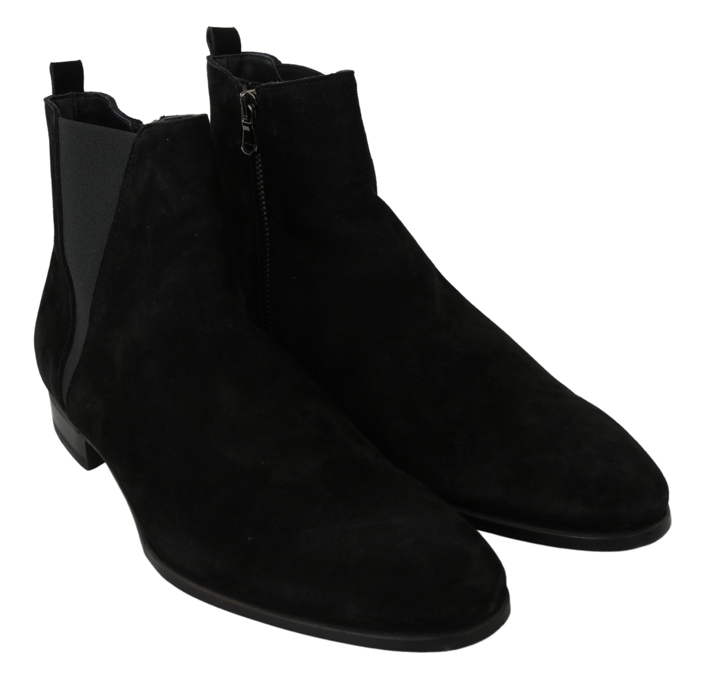 Schwarze Wildleder Chelsea Boots Schuhe
