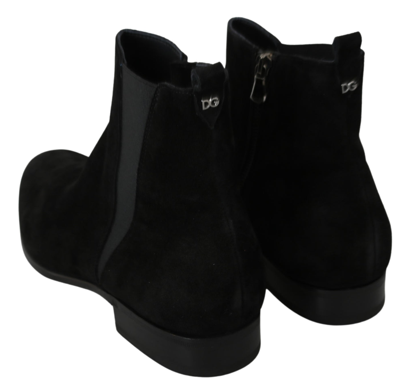 Schwarze Wildleder Chelsea Boots Schuhe