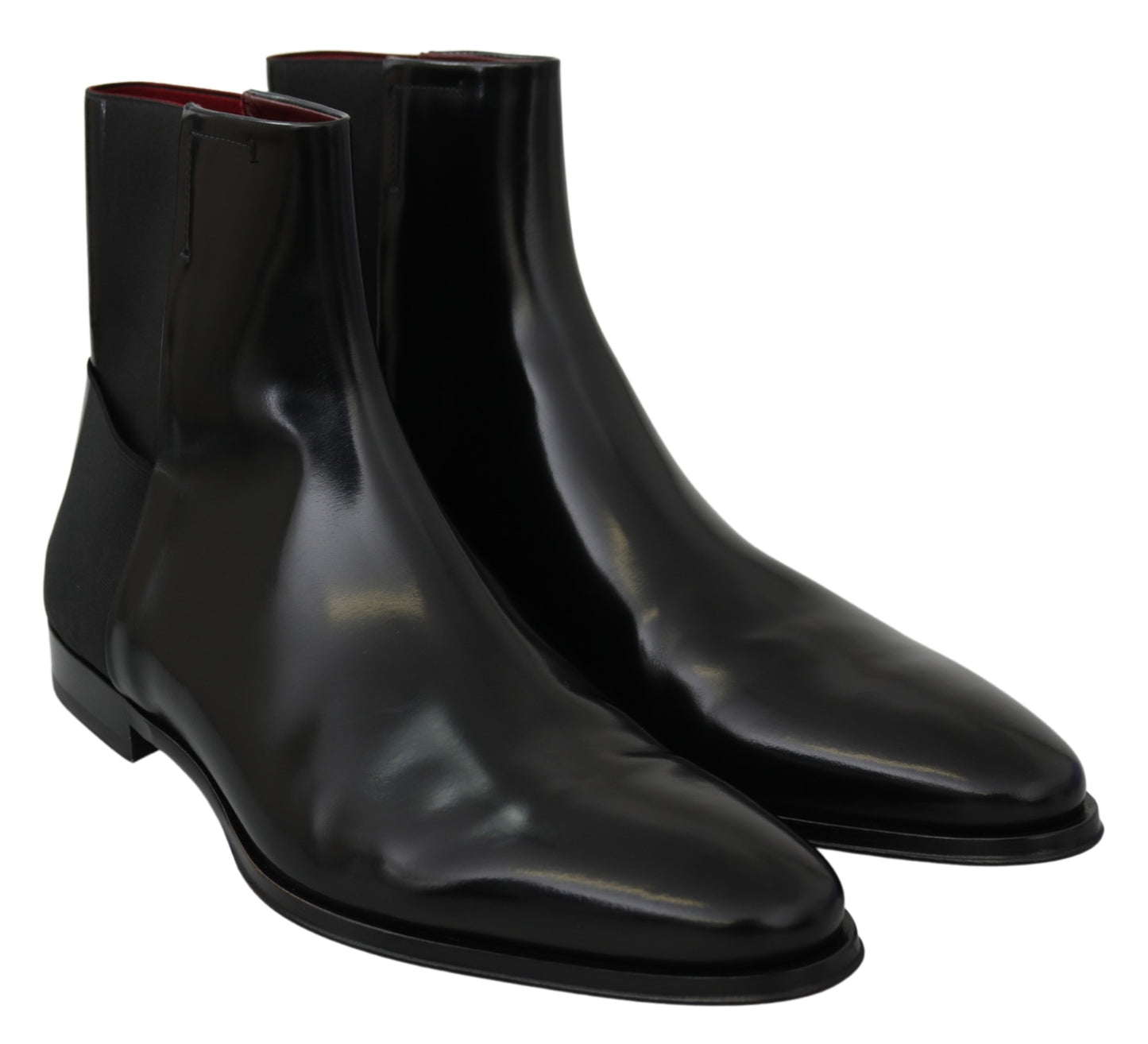 Schwarzes Leder Chelsea Herrenstiefel
