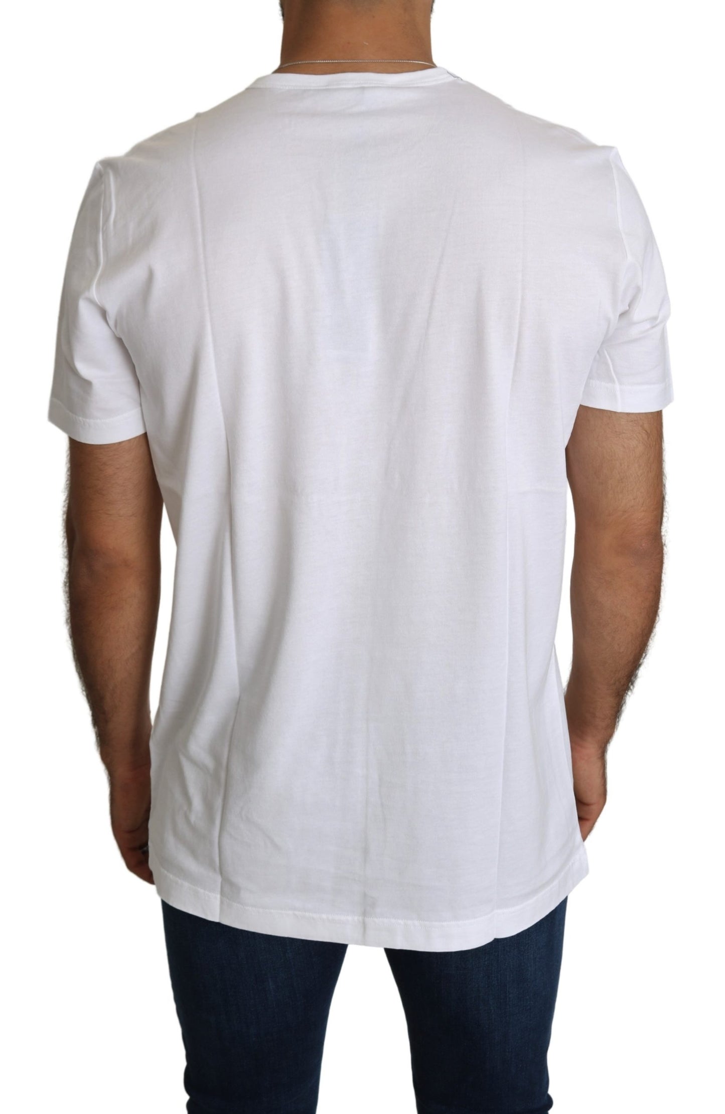 Weißes Baumwoll-Top Engel im Himmel Herren-T-Shirt