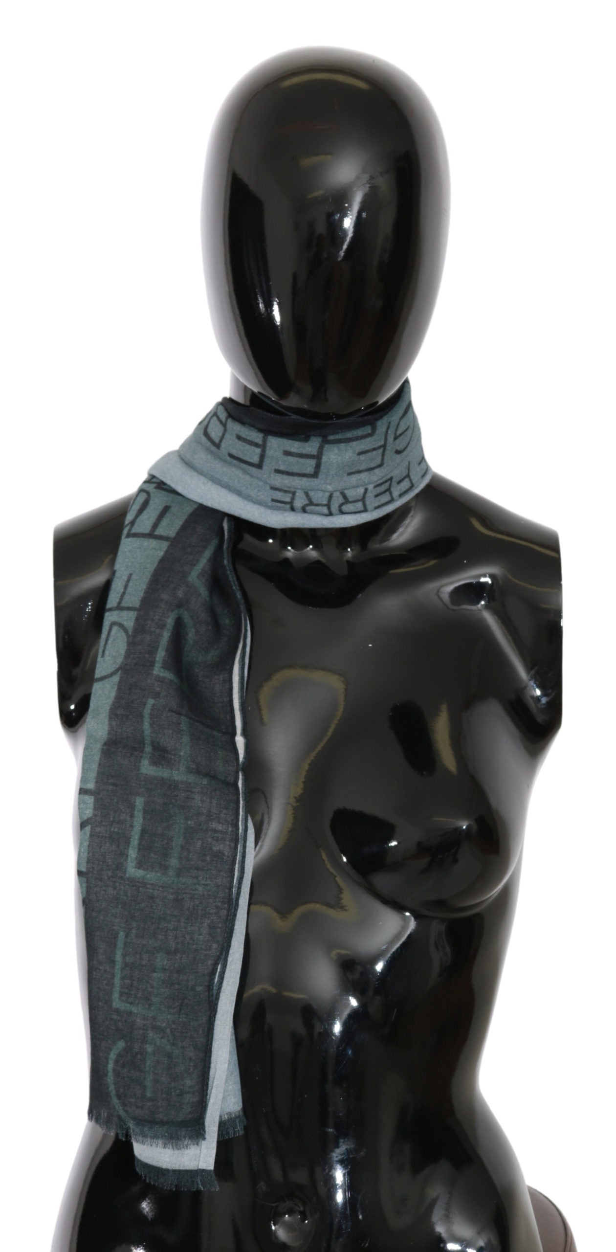 Blau Baumwolle Gedruckt Frauen Hals Wrap Schal Schal