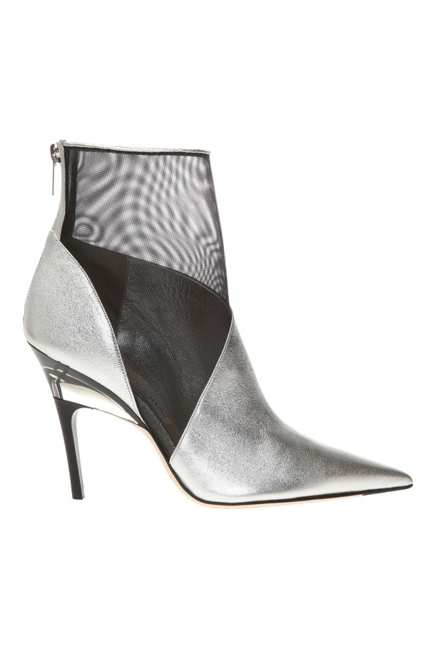 Zah-silberschwarzer Jimmy Choo Stiefel