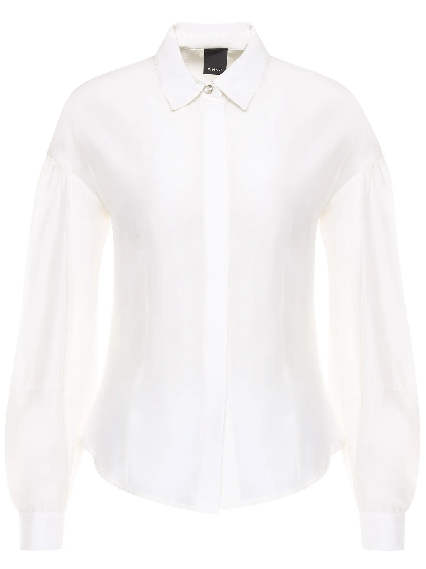 Weißes Hemd aus Viskose und Modal