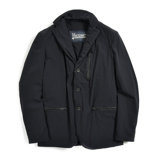 Schwarze Polyamid-Daunenjacke