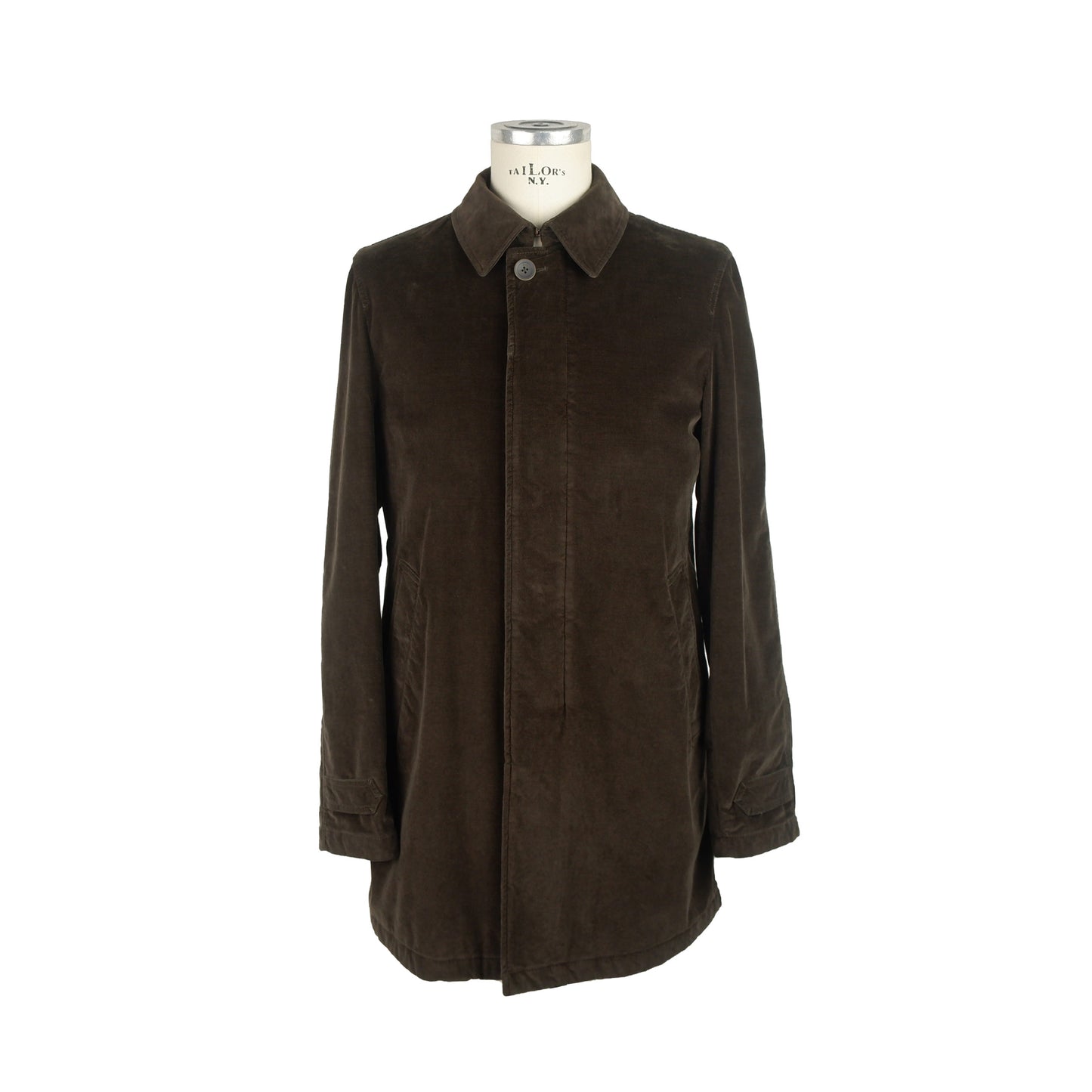 Braune Baumwollsamtjacke