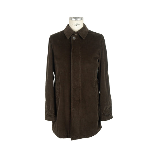 Braune Baumwollsamtjacke