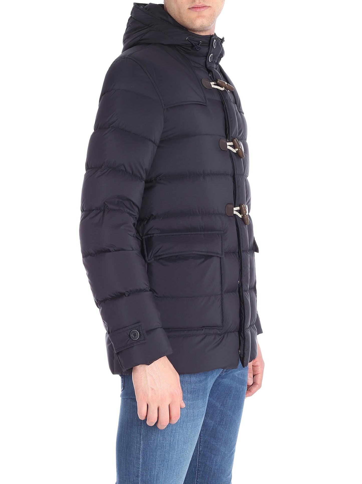 Blaue gesteppte "Montgomery" Daunenjacke